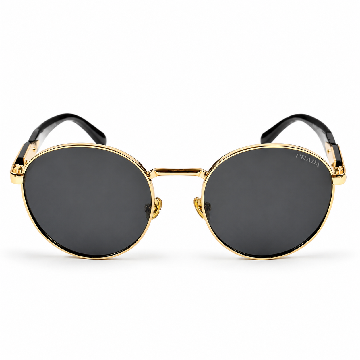 Prada – 56zs - 54 – Golden Black – Metal - Sunglasses – Unisex