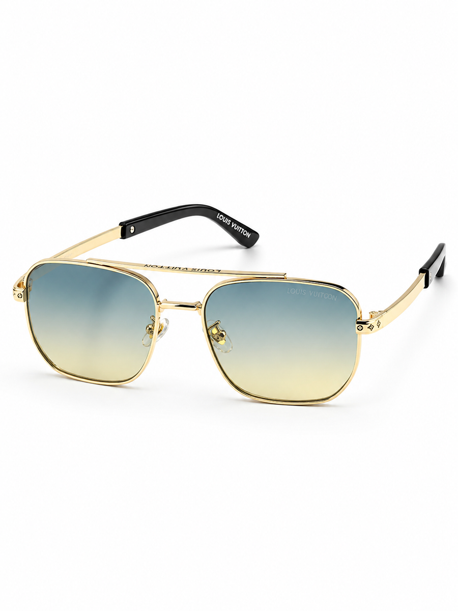 Louis Vuitton – 22289 – 56 – Golden Multi – Metal – Sunglasses – Unisex