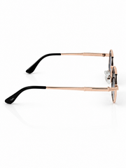 Tees – 2058 - 54 – Rose Gold Black – Metal - Sunglasses – Ladies