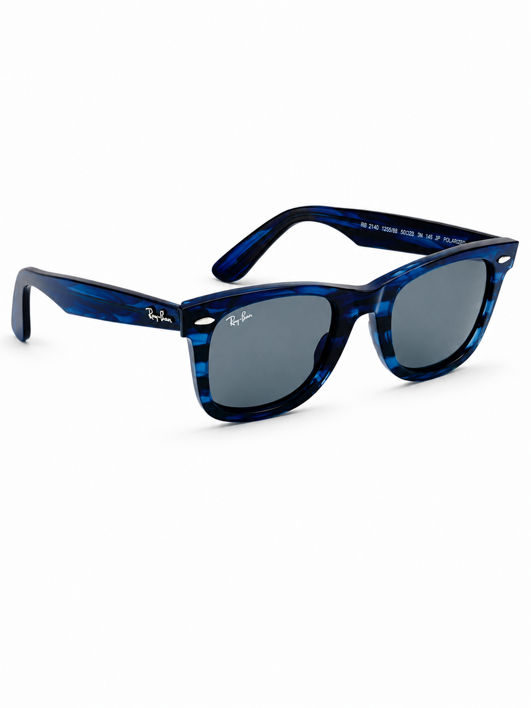 RayBan – 2140 – 50 – Blue Textured – Acetate- Sunglasses – Unisex - Premium