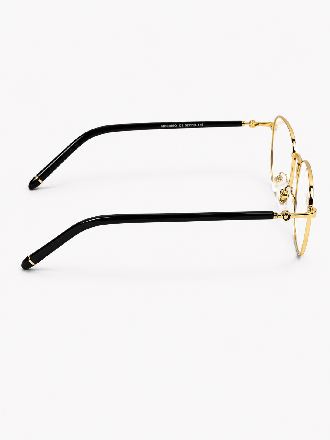 Mont Blanc – 0369 - 52 – Golden Black – Acetate - Metal - Optics – Unisex - Premium
