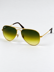 Rayban – 3026 – 59 – Golden Yellow – Metal – Sunglasses – Unisex - Premium
