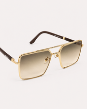 Prada – 23303 - 60 – Golden Brown Gradient – Metal - Sunglasses – Unisex