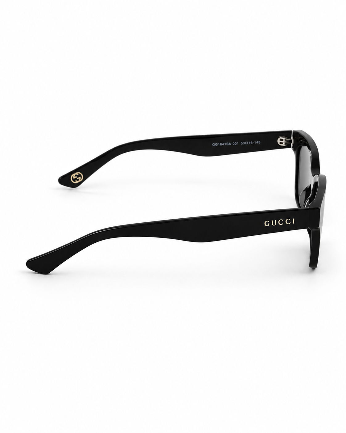 Gucci – 1641 – 53 – Black – Acetate- Sunglasses – Unisex - Premium