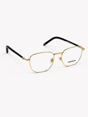 Mont Blanc – 0369 - 52 – Golden Black – Acetate - Metal - Optics – Unisex - Premium