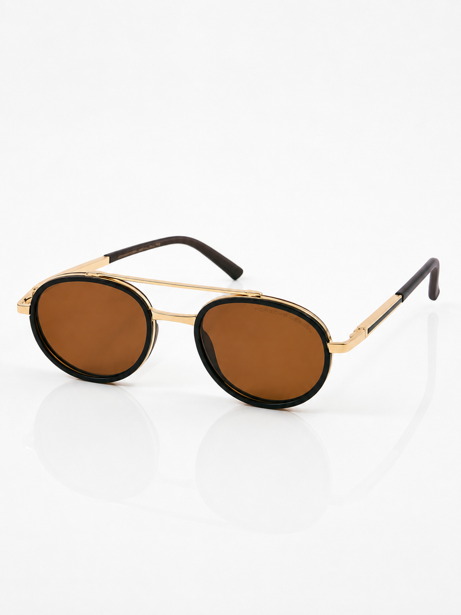 Porsche – 023 - 53 – Golden Brown – Metal - Sunglasses – Unisex