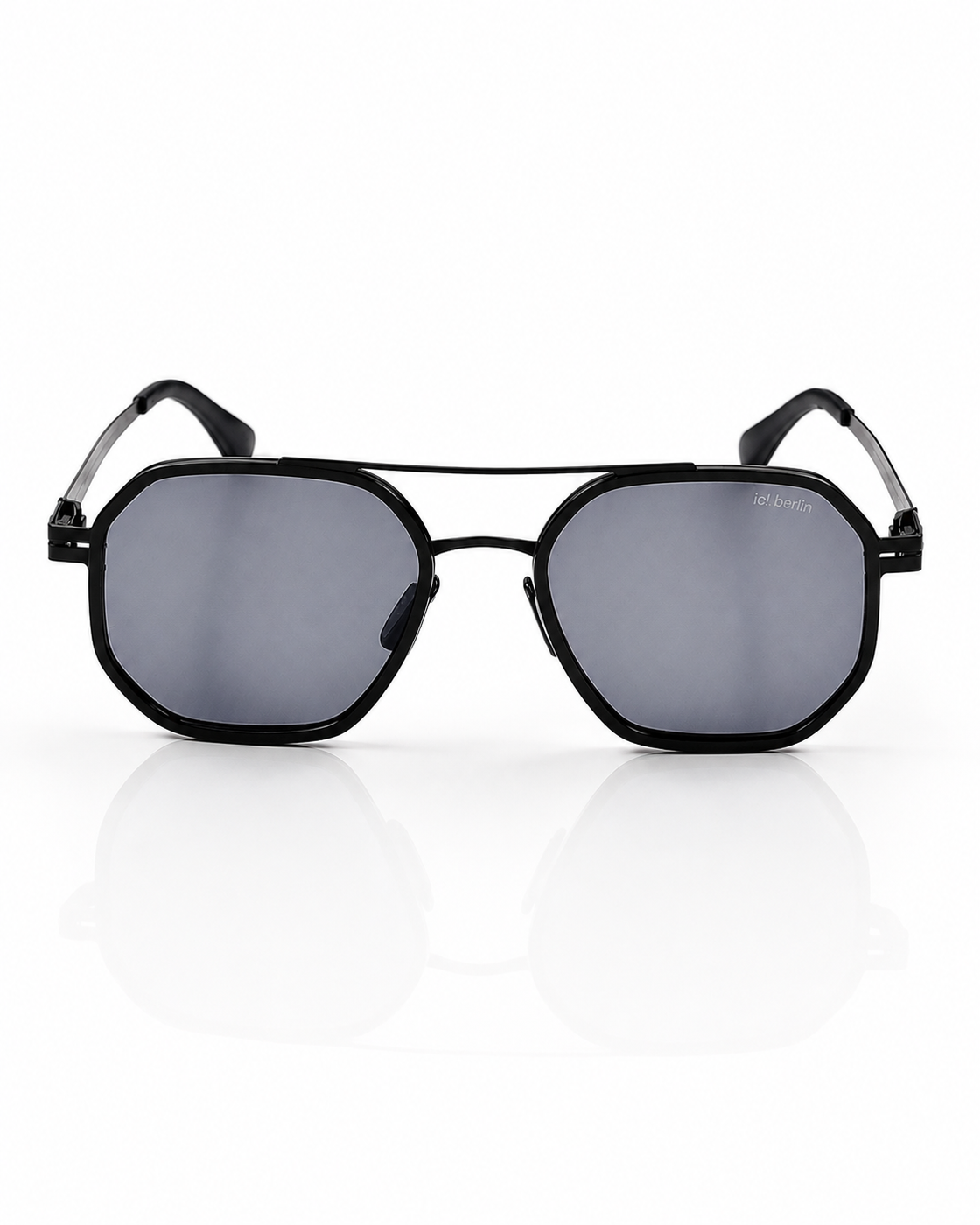 ici Berlin – 8022 - 56 – Black – Metal - Sunglasses – Unisex