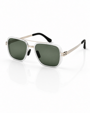 ici Berlin – 8023 - 56 – Transparent Green – Metal - Sunglasses – Unisex