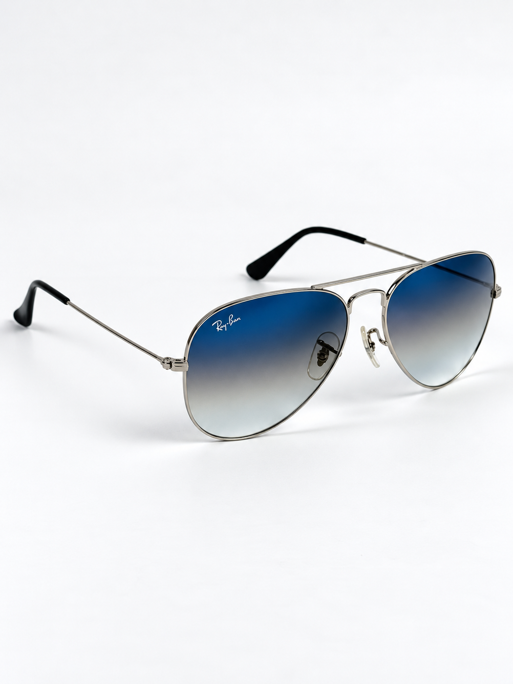 Rayban – 3026 – 59 – Silver Blue Gradient – Metal – Sunglasses – Unisex - Premium