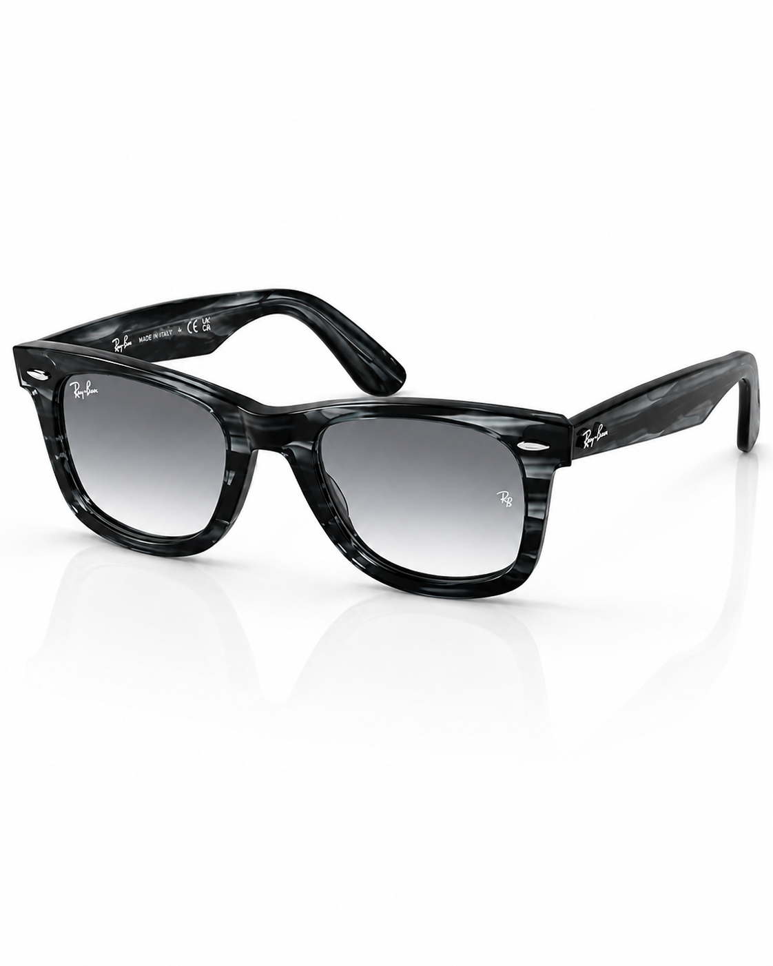 RayBan – 2140 – 50 – Grey Textured – Acetate- Sunglasses – Unisex - Premium
