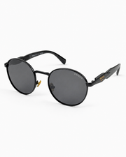 Prada – 56zs - 54 – Black – Metal - Sunglasses – Unisex