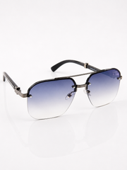 Cartier – 0369 - 60 – Black Blue – Metal - Sunglasses – Unisex