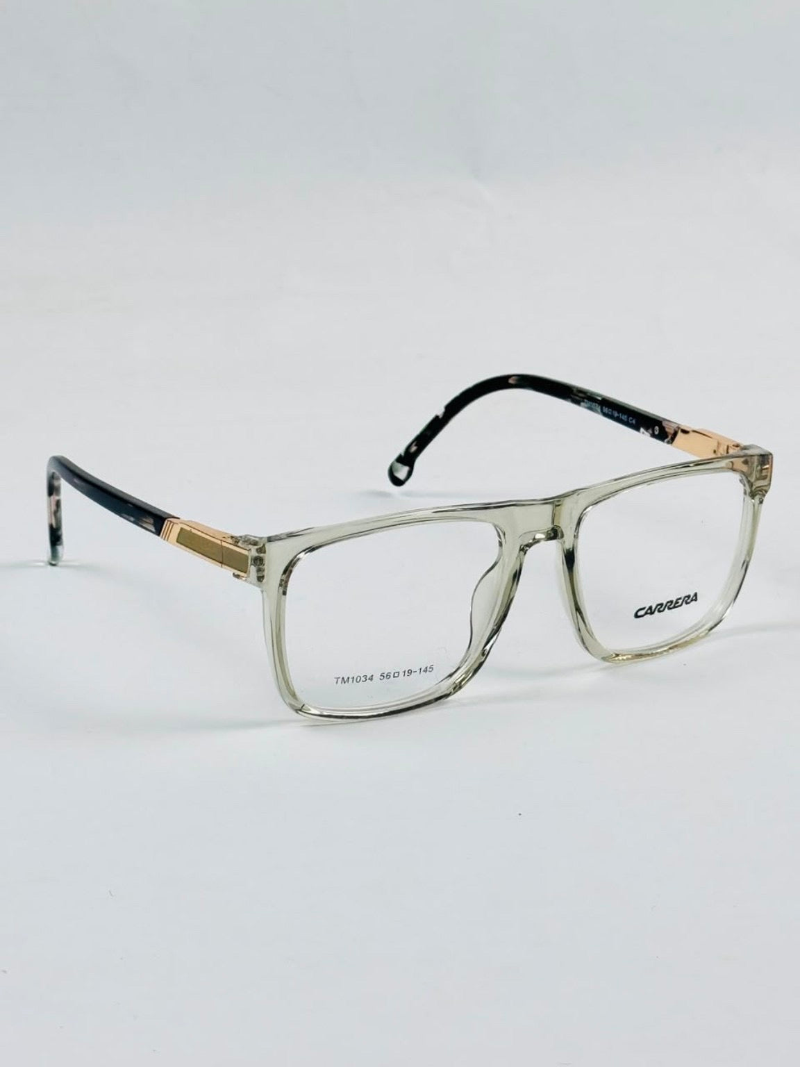 Carrera – 1038 - 58 – Transparent Green – Acetate - Optics – Unisex - Premium