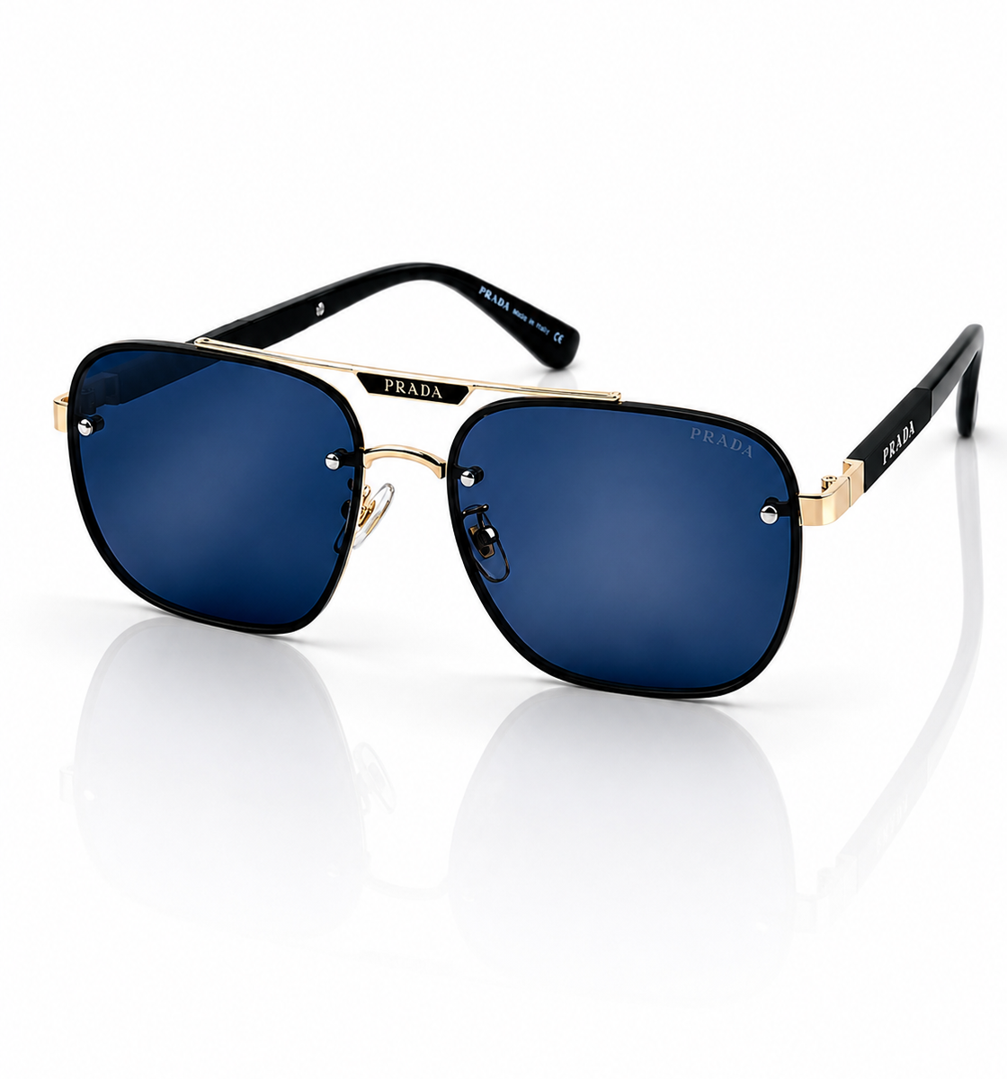 Prada – 23227 - 59 – Golden Black – Metal - Sunglasses – Unisex