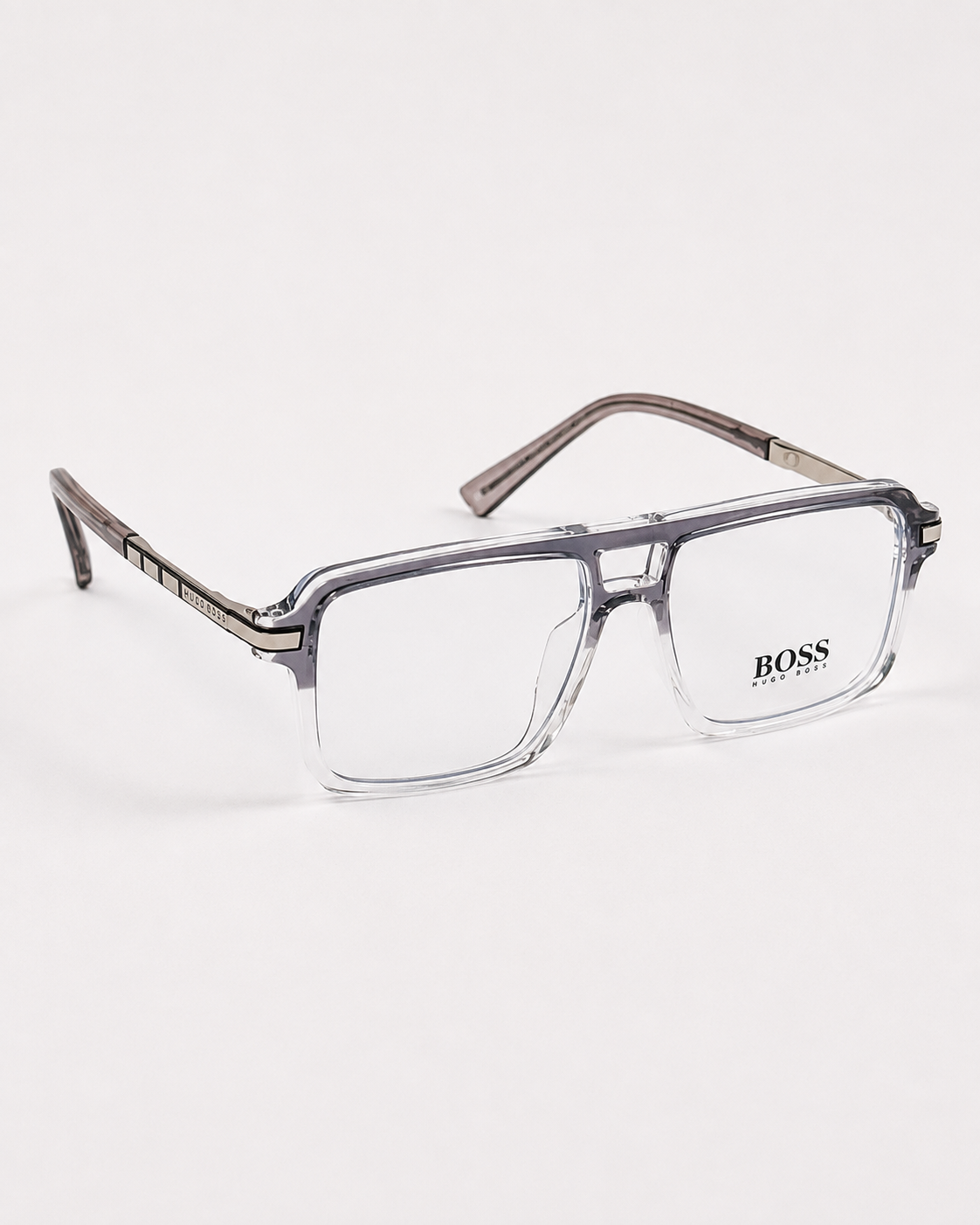Boss – 60026 - 54 – Translucent Grey – Acetate - Metal - Optics – Unisex - Premium