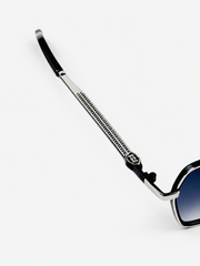 Cartier – 2742 - 55 – Silver Black Gradient – Metal - Sunglasses – Unisex