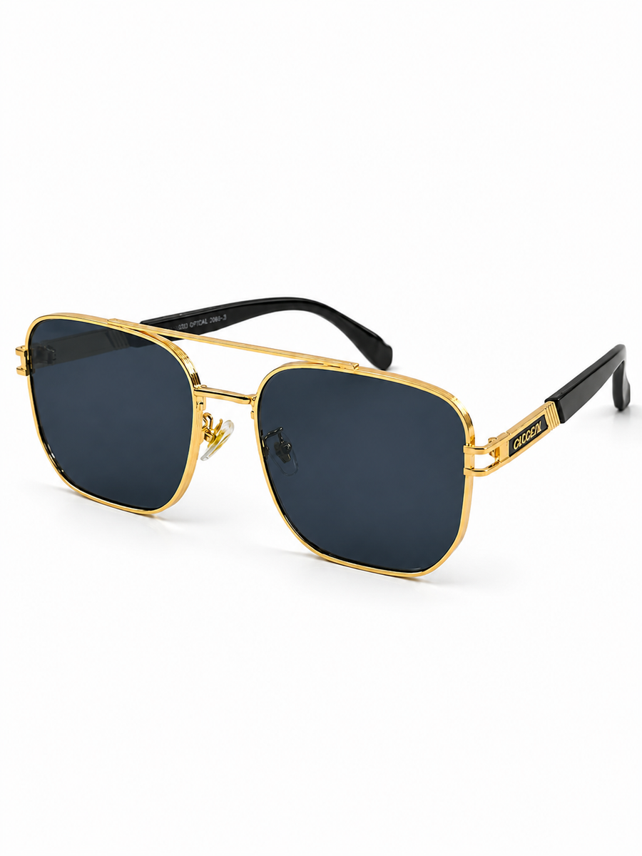 Carrera – 23013 – 58 – Golden Black – Metal – Sunglasses – Unisex