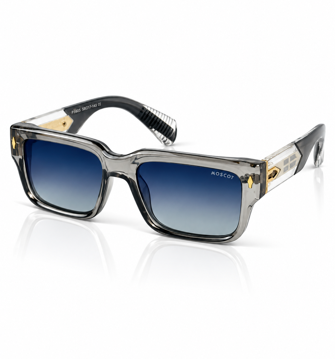 Moscot – 1605 – 56 - Grey – Acetate – Sunglasses - Unisex