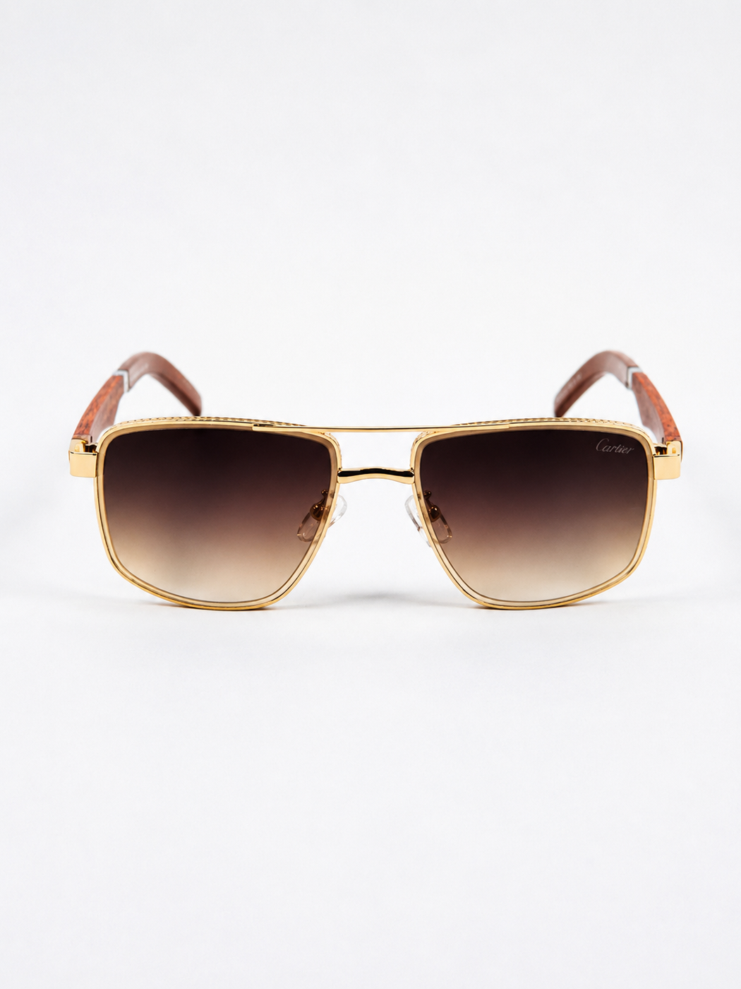 Cartier – 2648 - 49 – Golden Brown – Metal - Sunglasses – Unisex