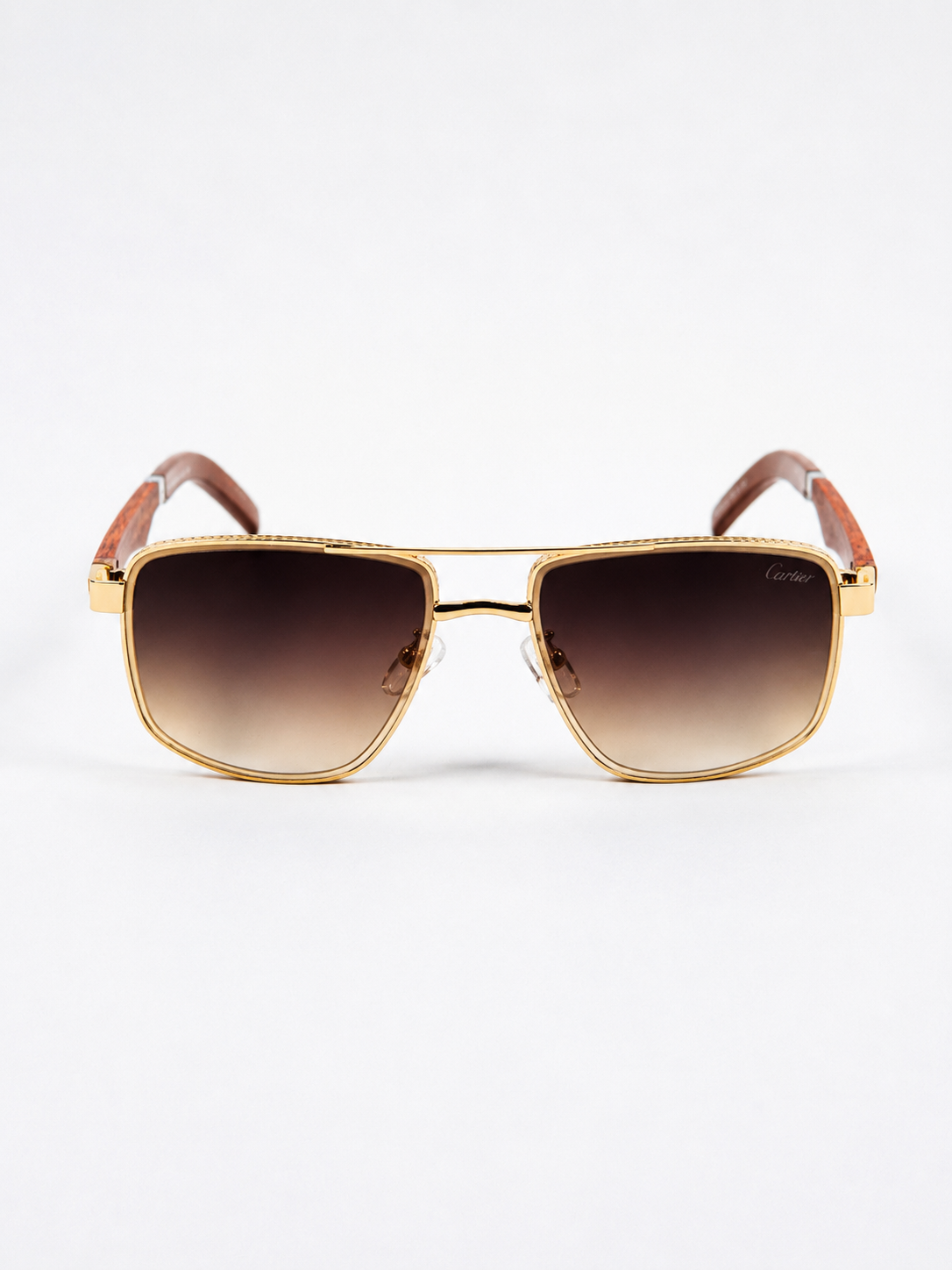 Cartier – 2648 - 49 – Golden Brown – Metal - Sunglasses – Unisex