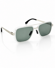 ici Berlin – 8023 - 56 – Transparent Green – Metal - Sunglasses – Unisex
