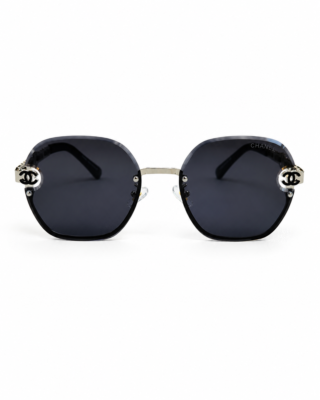 Chanel – 95053 - 60 – Black – Metal - Sunglasses – Ladies