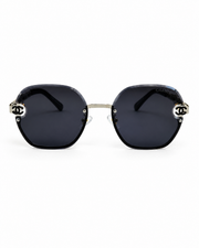 Chanel – 95053 - 60 – Black – Metal - Sunglasses – Ladies