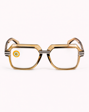 Cazal – 8610 - 57 – Mustard – Metal - Acetate - Metal - Optics – Unisex