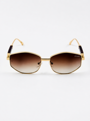 Cartier – 23515 - 56 – Golden Brown – Metal - Sunglasses – Unisex