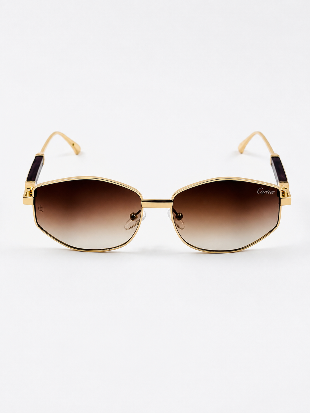 Cartier – 23515 - 56 – Golden Brown – Metal - Sunglasses – Unisex