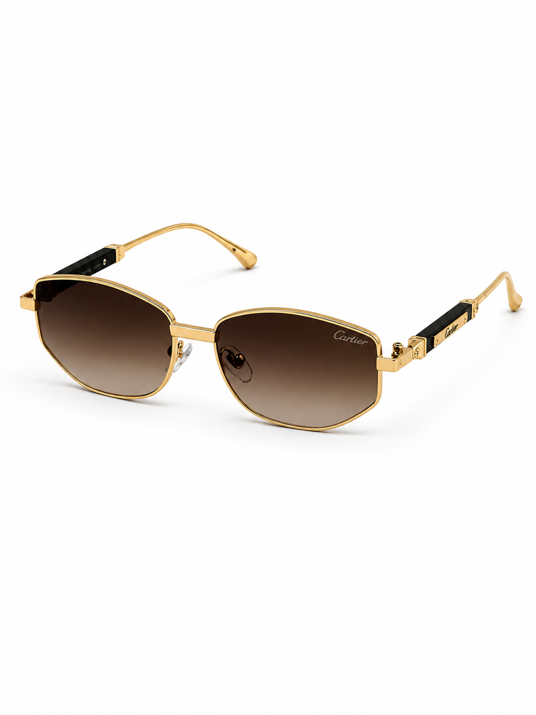 Cartier – 23515 - 56 – Golden Brown – Metal - Sunglasses – Unisex