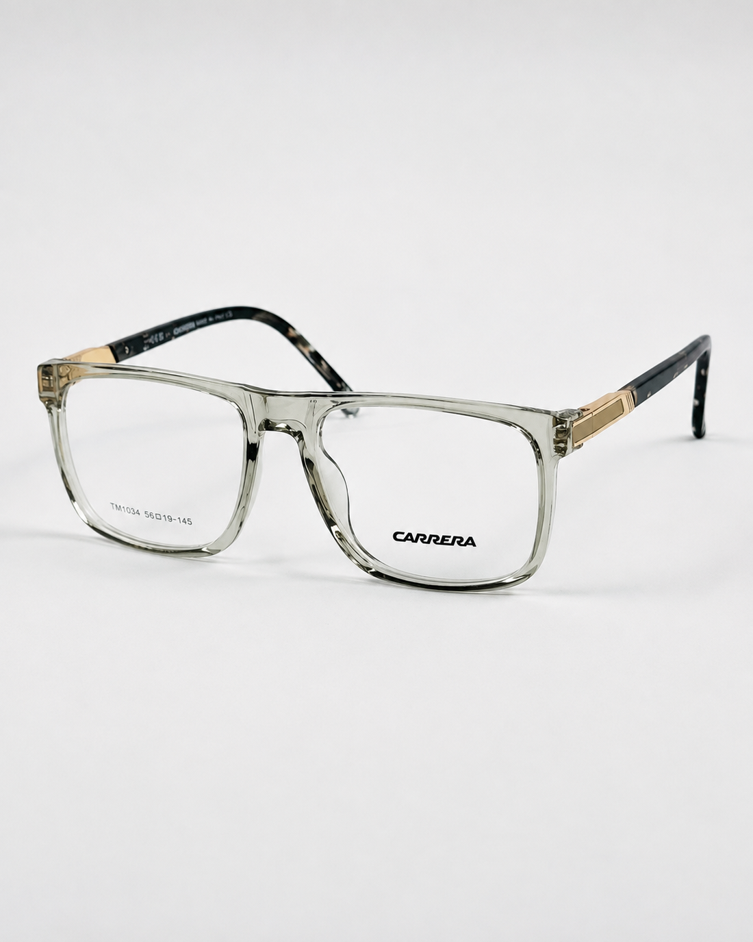 Carrera – 1038 - 58 – Transparent Green – Acetate - Optics – Unisex - Premium
