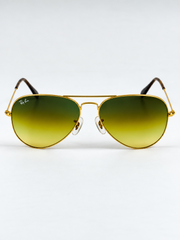 Rayban – 3026 – 59 – Golden Yellow – Metal – Sunglasses – Unisex - Premium