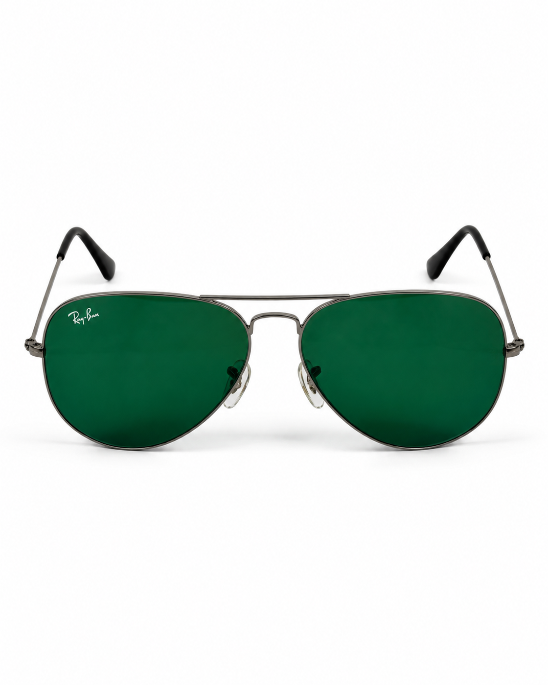 Rayban – 3026 – 62 – Silver Green – Metal – Sunglasses – Unisex - Premium