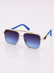 Cartier – 5036 - 52 – Golden Blue – Metal - Sunglasses – Unisex
