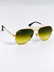 Rayban – 3026 – 59 – Golden Yellow – Metal – Sunglasses – Unisex - Premium