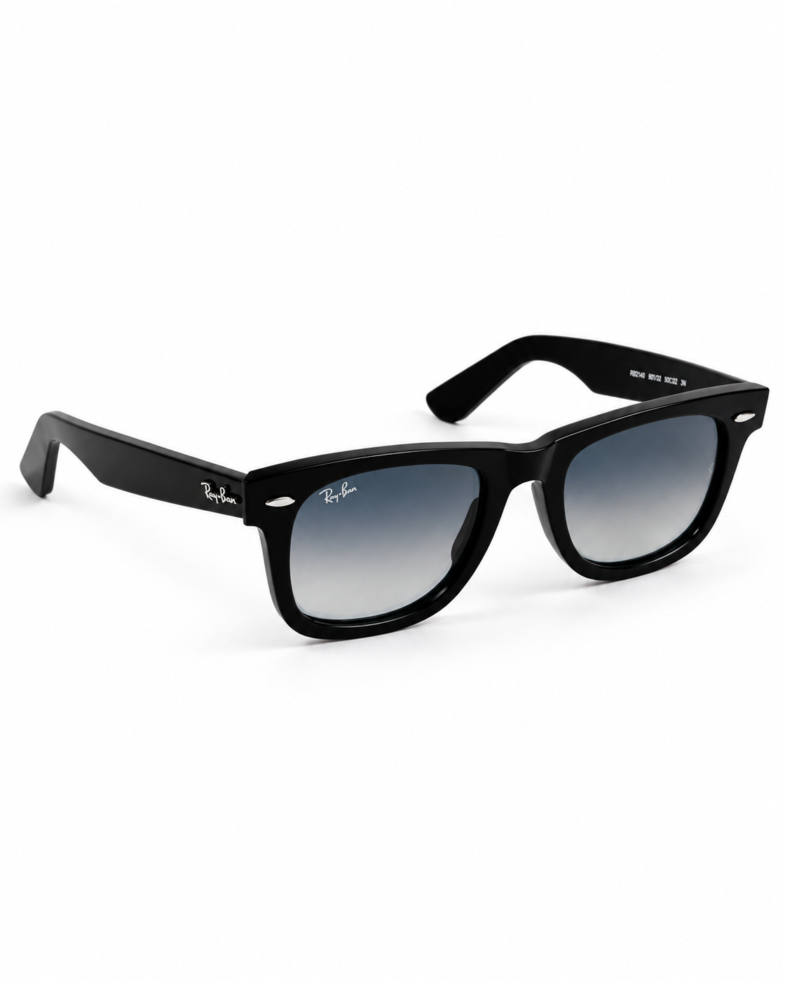 RayBan – 2140 – 50 – Black Blue Gradient – Acetate- Sunglasses – Unisex - Premium