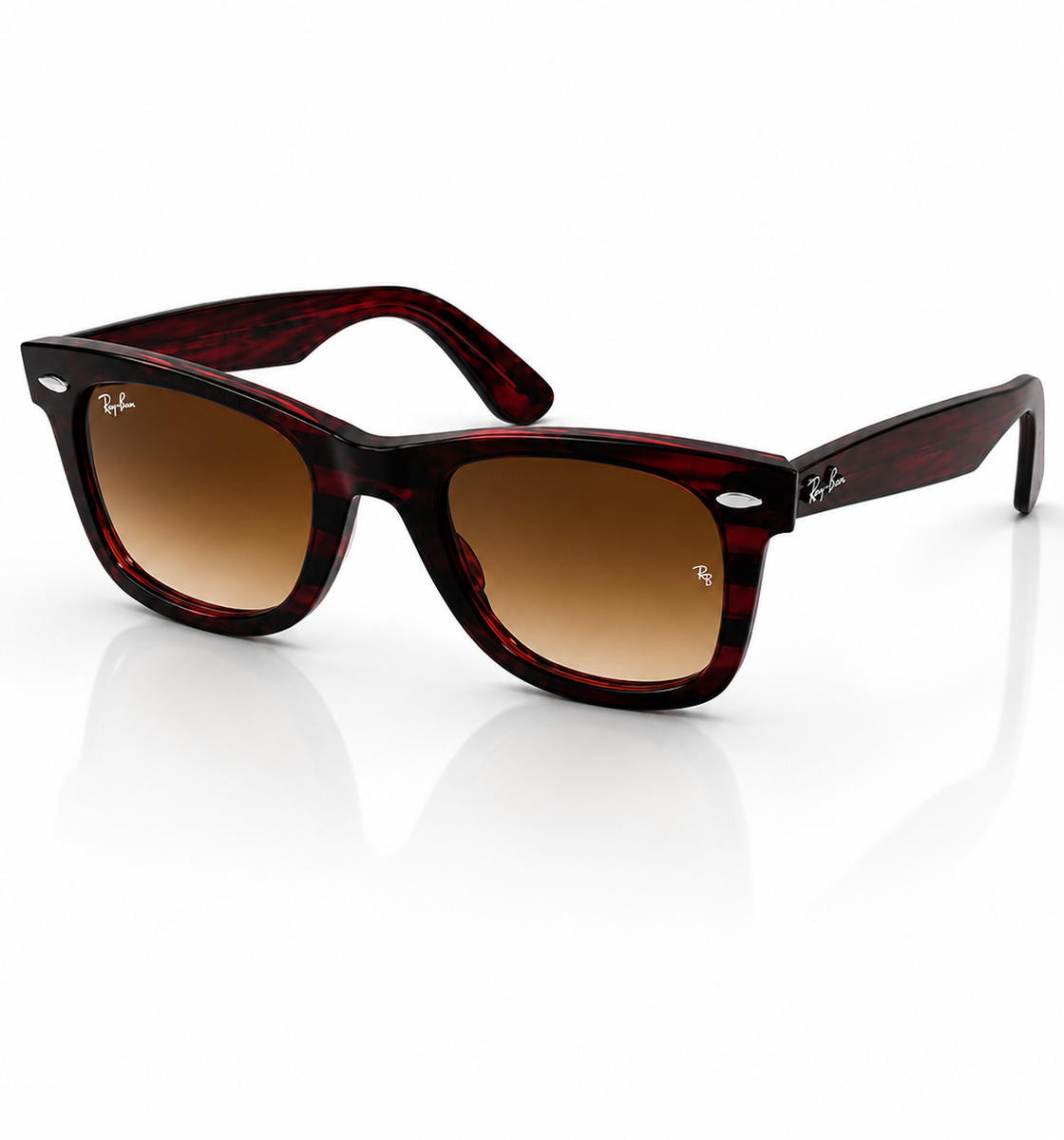 RayBan – 2140 – 50 – Brown Textured – Acetate- Sunglasses – Unisex - Premium