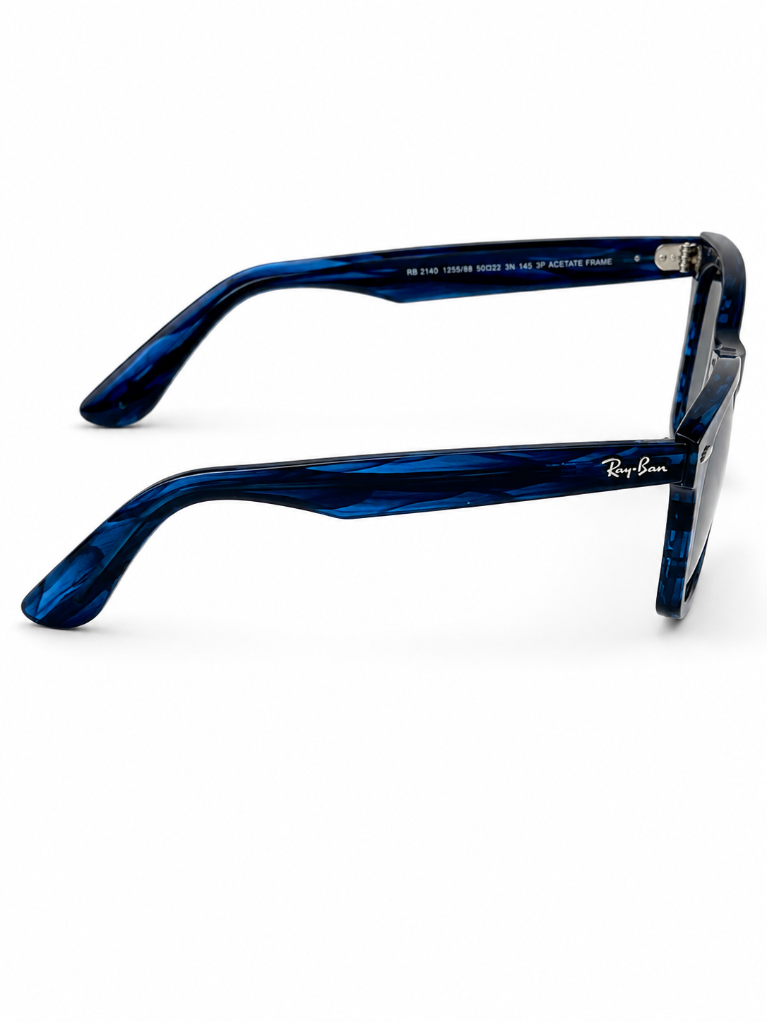 RayBan – 2140 – 50 – Blue Textured – Acetate- Sunglasses – Unisex - Premium