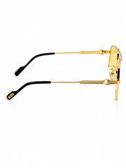 Cartier – 0270 - 60 – Golden Yellow – Metal - Sunglasses – Unisex - Premium