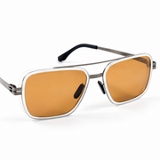 ici Berlin – 8023 - 56 – Transparent Brown – Metal - Sunglasses – Unisex