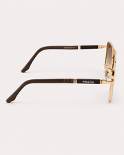 Prada – 23303 - 60 – Golden Brown Gradient – Metal - Sunglasses – Unisex