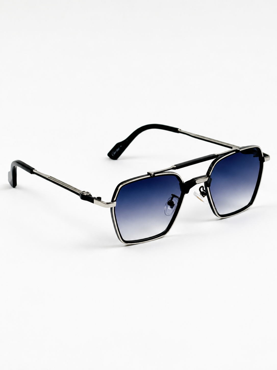 Cartier – 2742 - 55 – Silver Black Gradient – Metal - Sunglasses – Unisex
